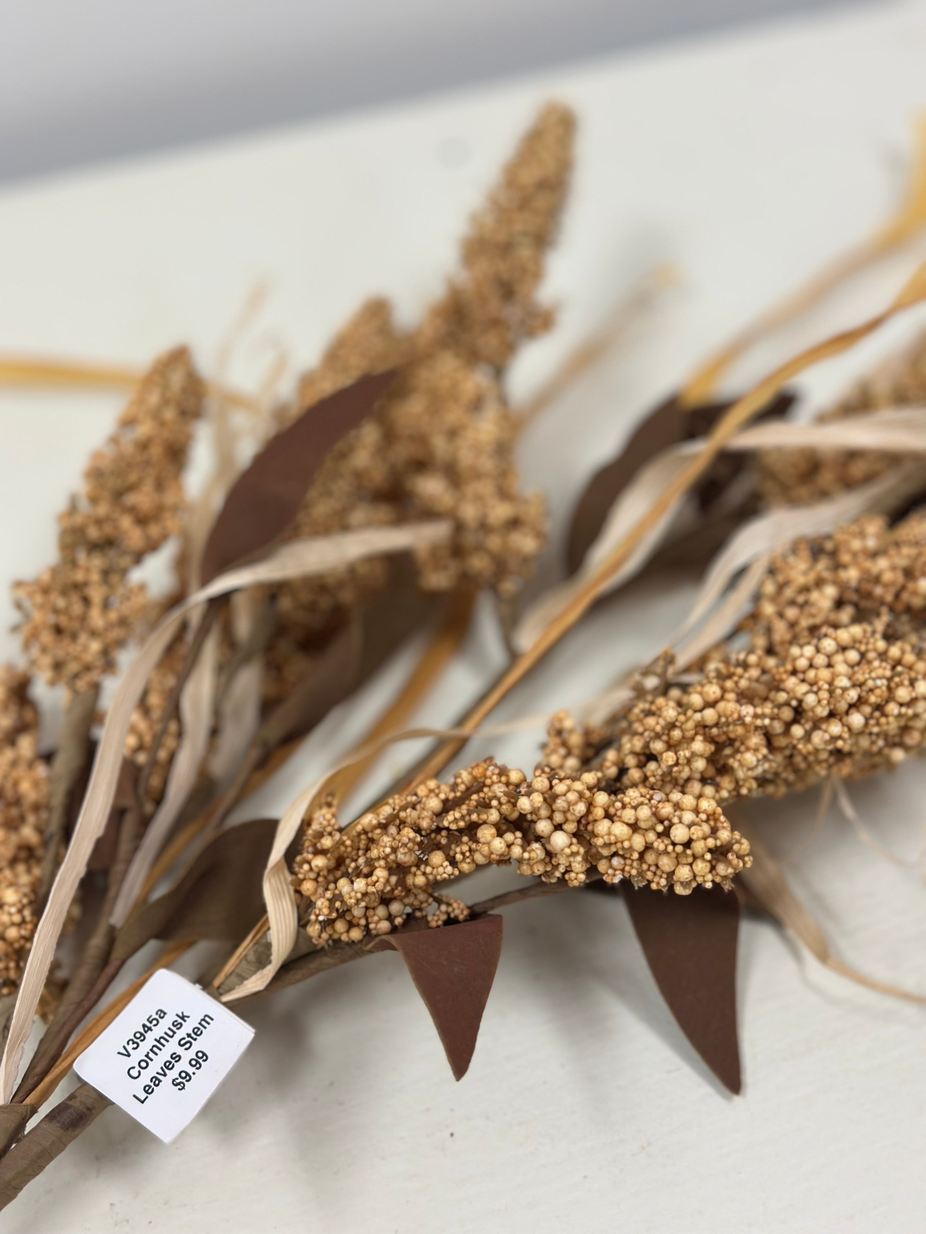 Corn Husk Leaves Stem