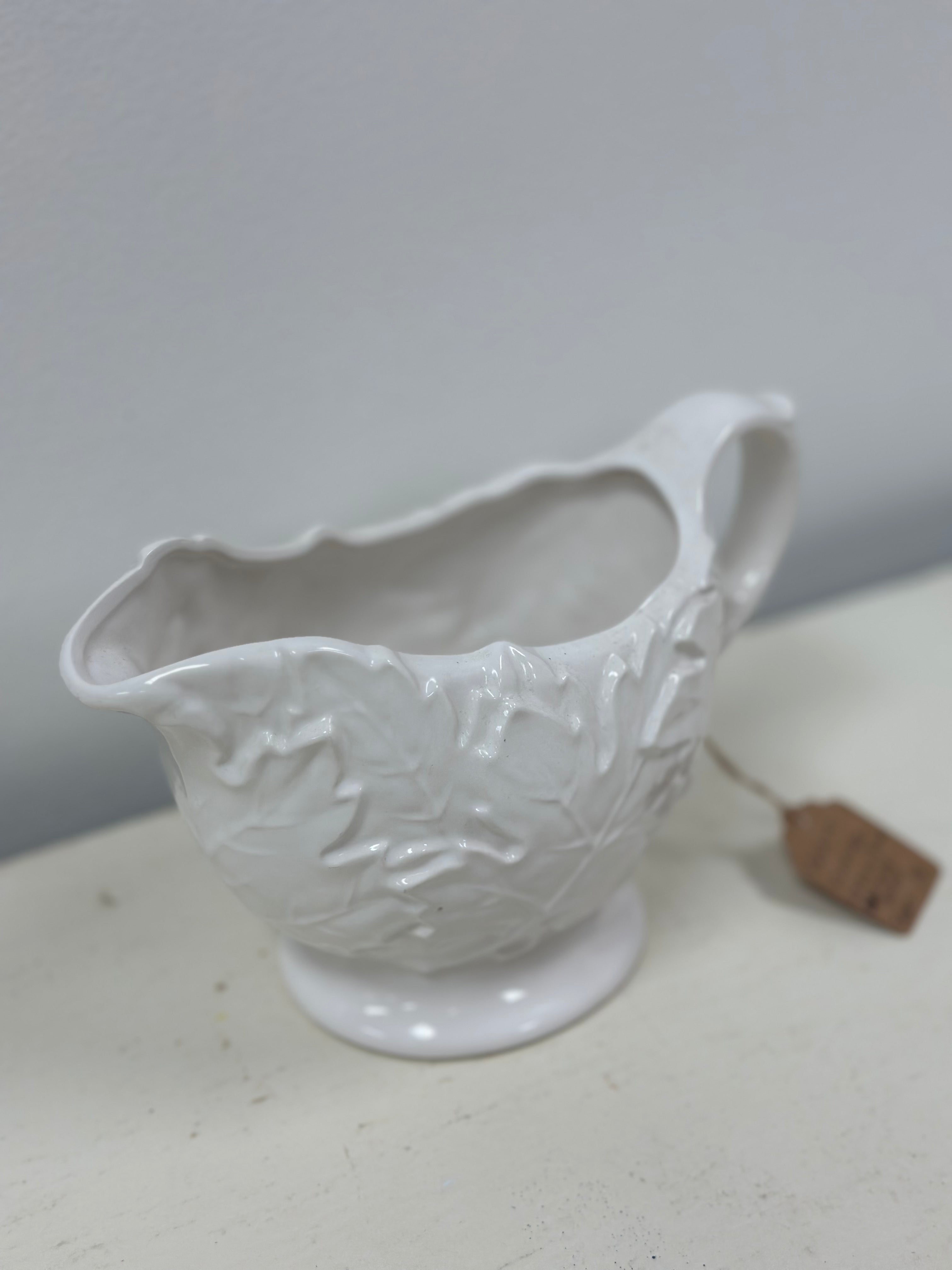 Vintage Gravy Boat (Leaf Motif)