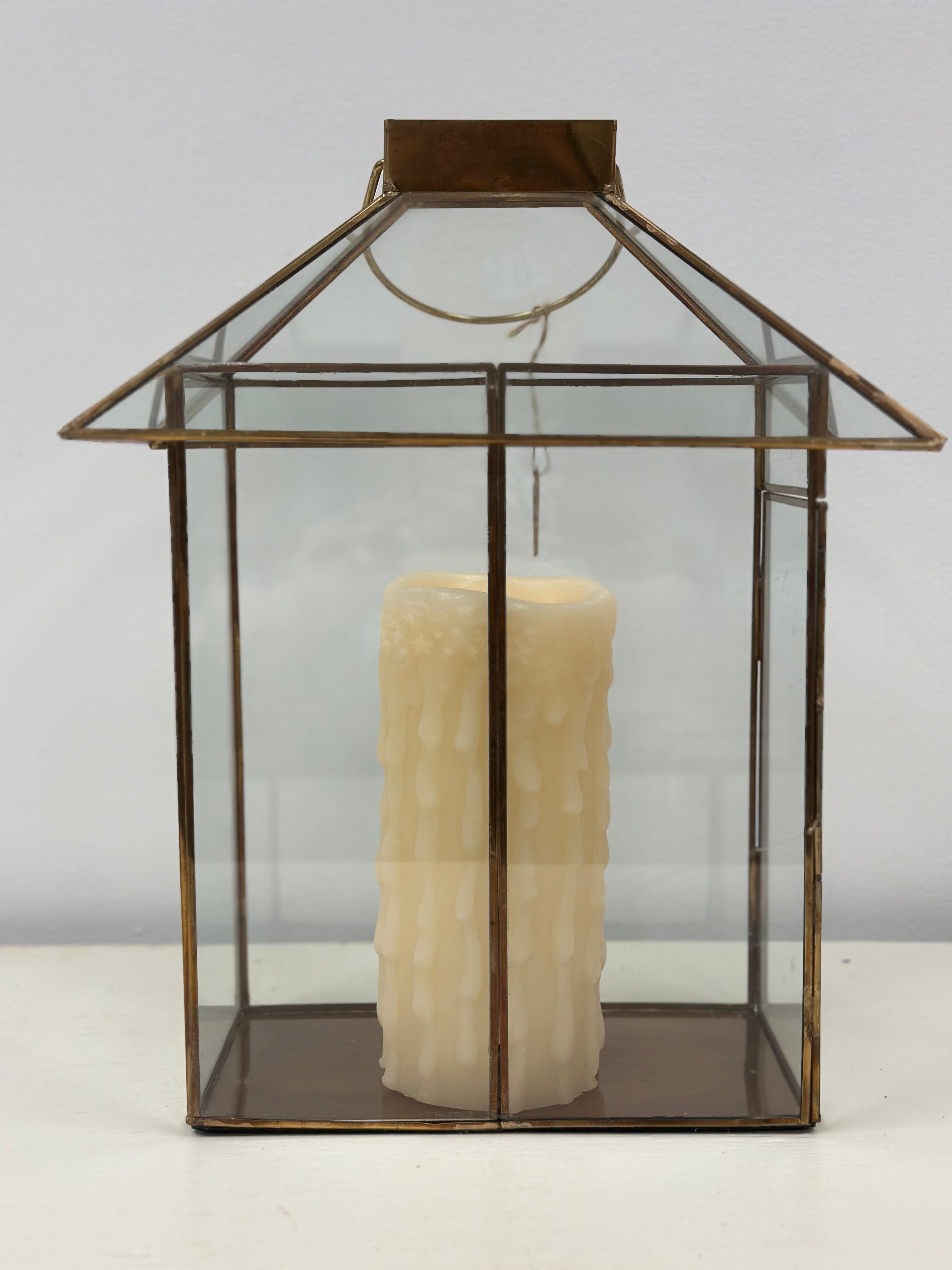 Brass/Glass/Gold Lantern