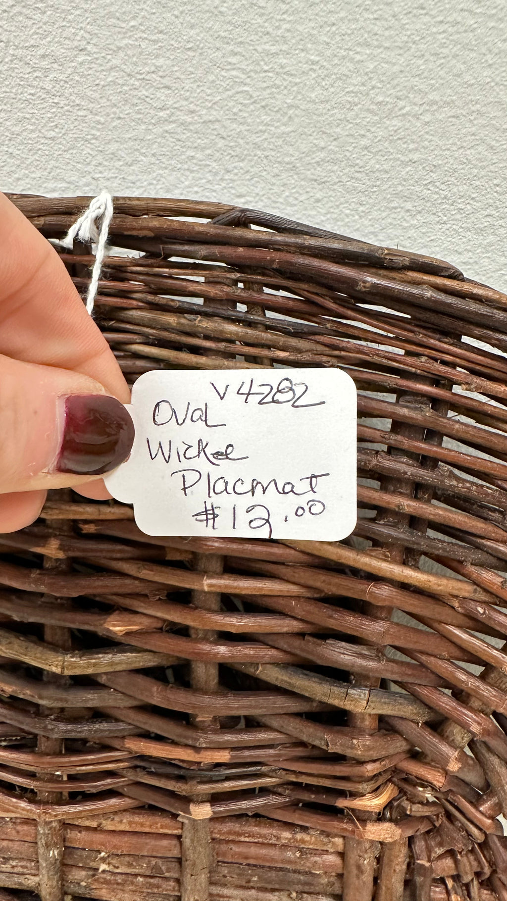 Oval Wicker Placemat