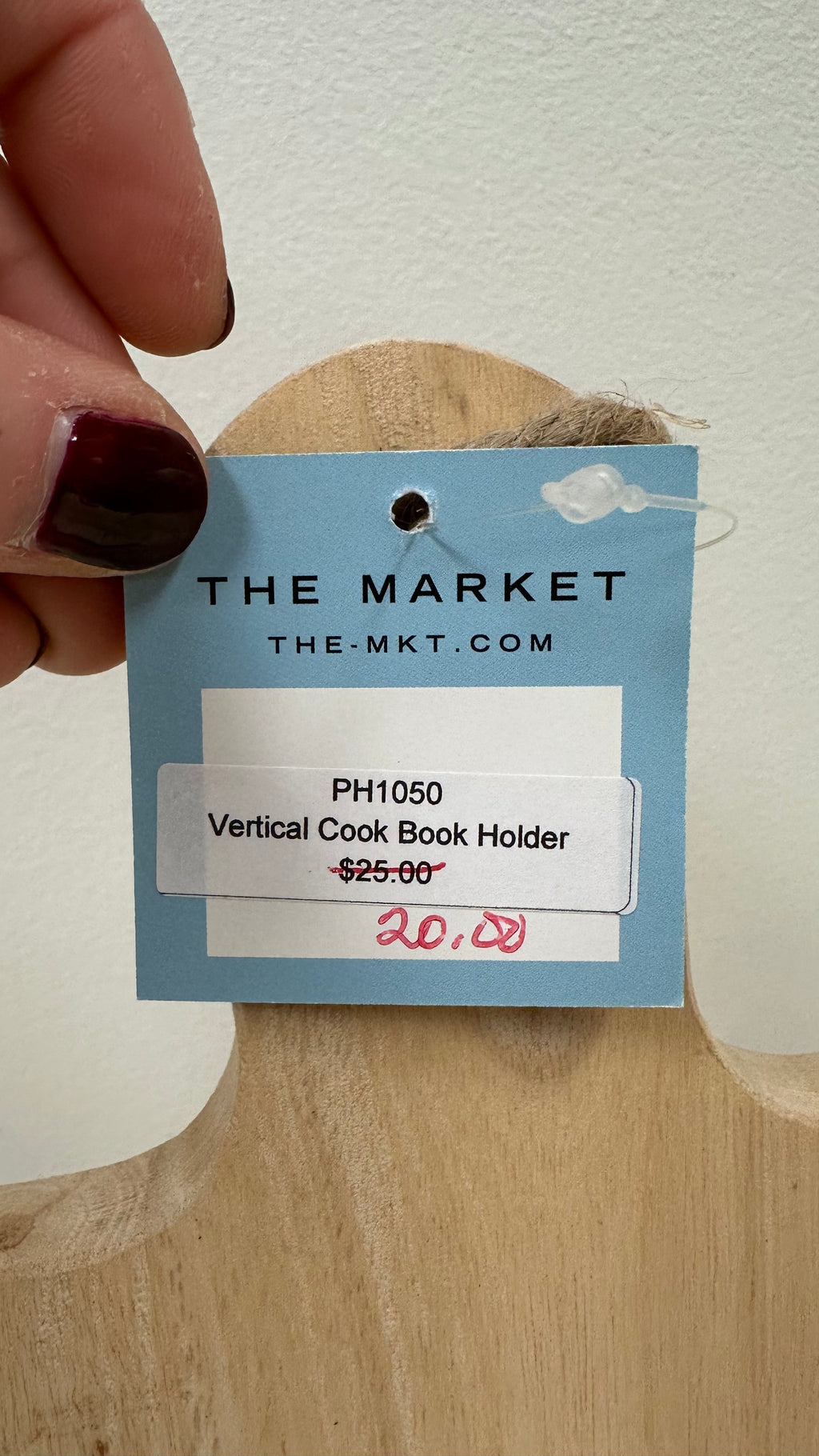 Wooden Cookbook Holder