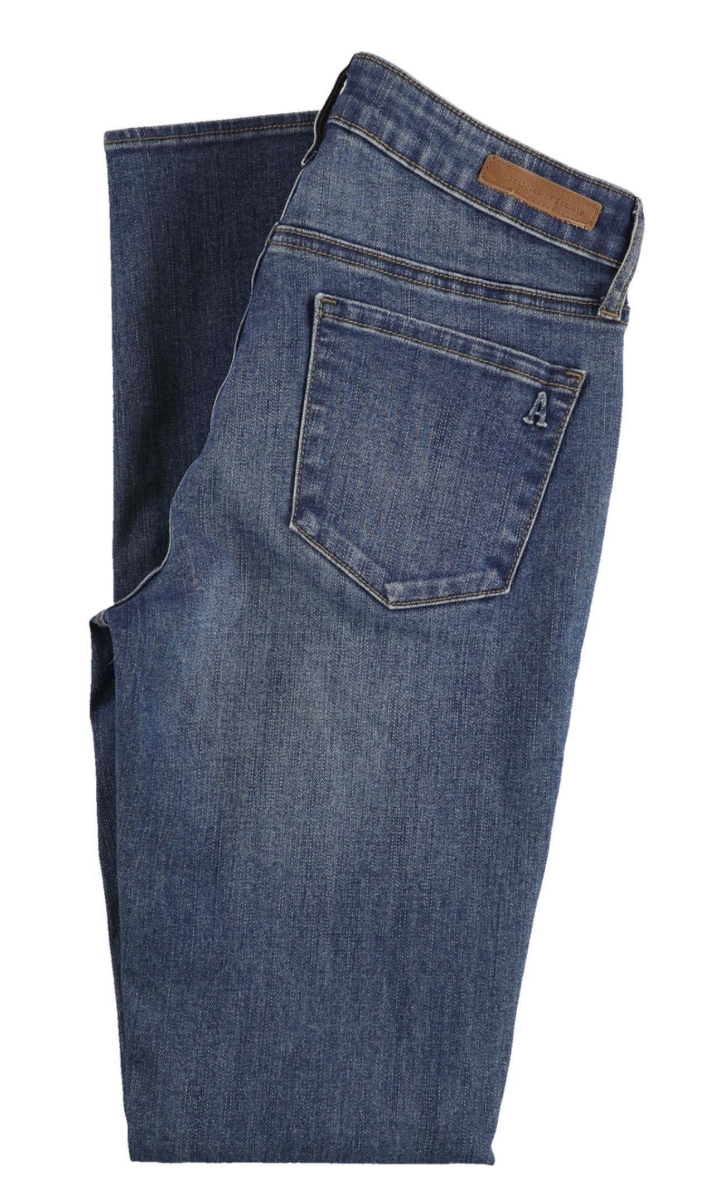 Articles of Society Gold Button Whisker Jeans Medium Wash