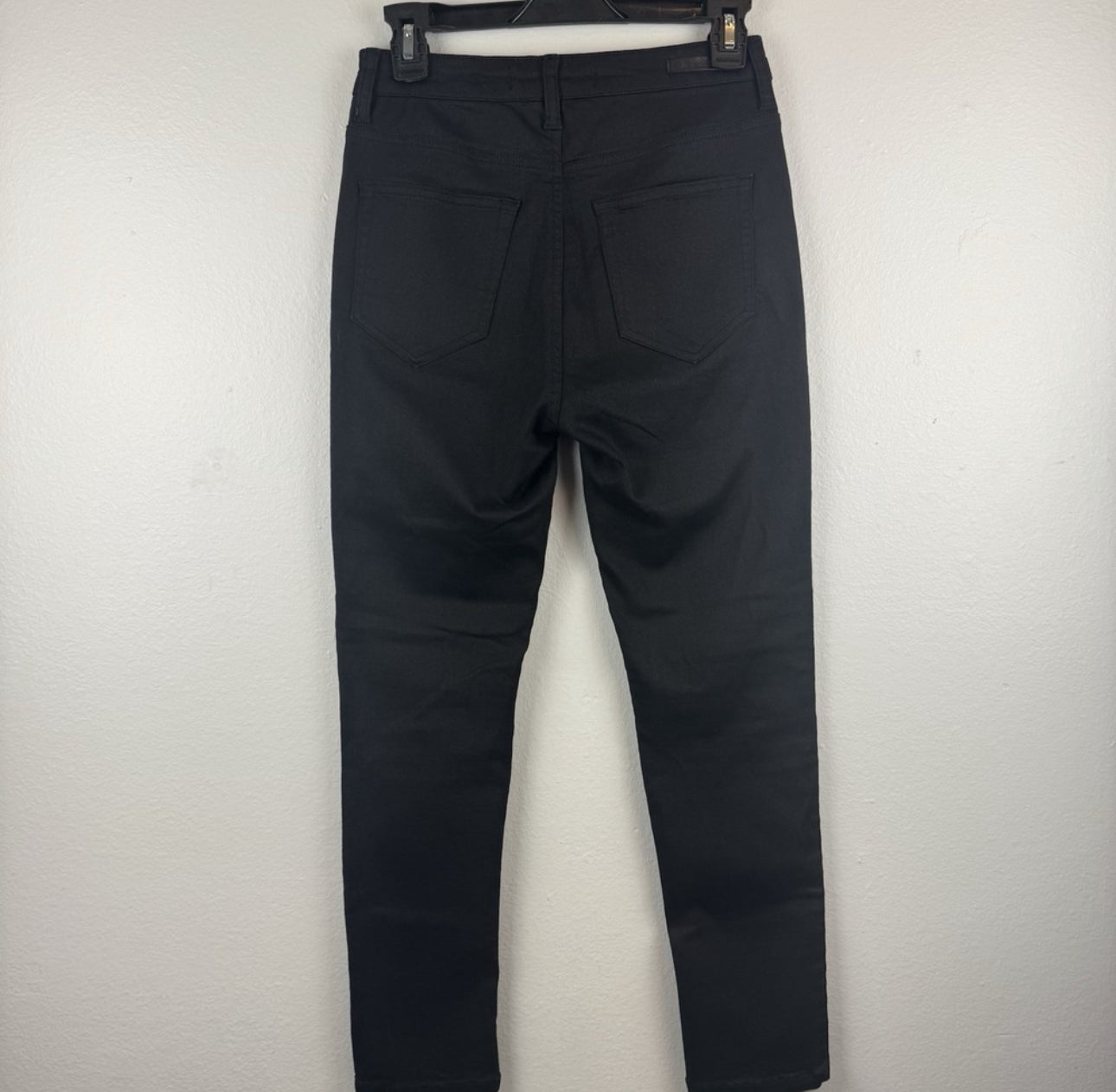 Risen Coated Skinny Button Down Jeans (Black)