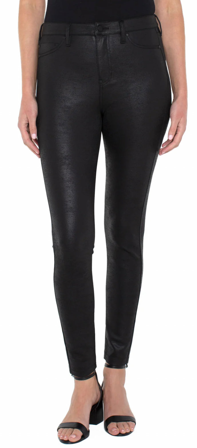 Liverpool Coated Jeggings (Black)