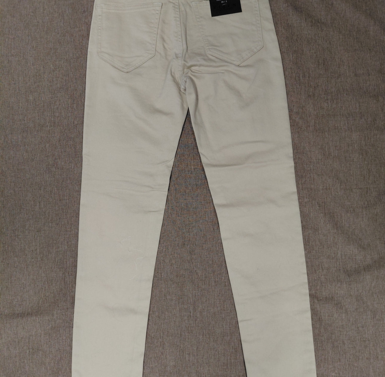 Risen Skinny Cuffed Jeans (Khaki)